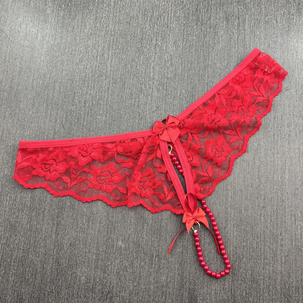 Tanga Fio Prola Vermelho