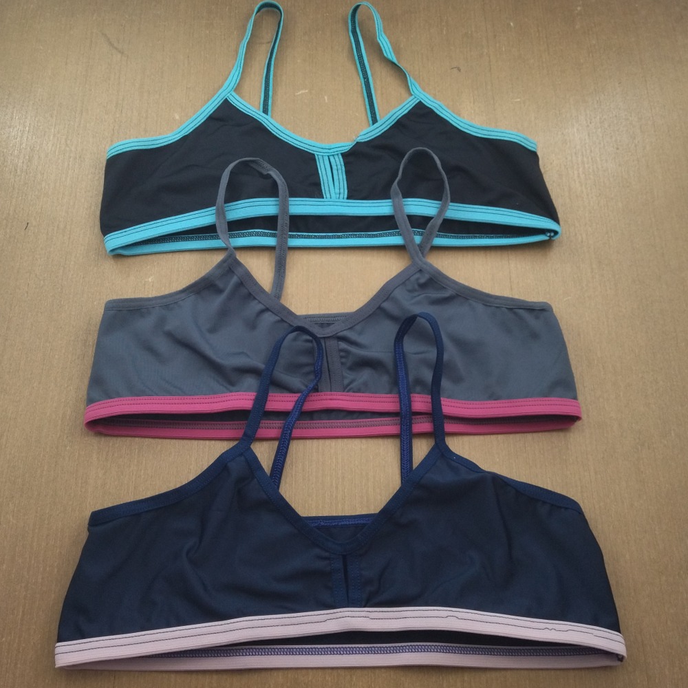 Kit 3 Top Juvenil sem Bojo Cores Sortidas