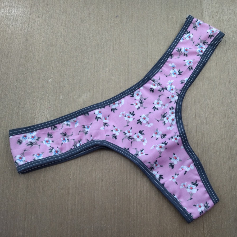 Tanga Fio Estampada Vis Chumbo