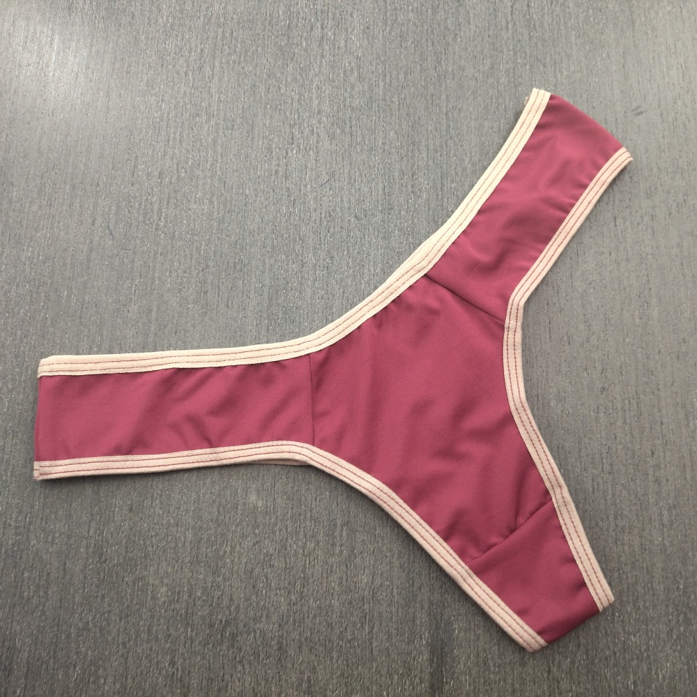 Tanga Bsica em Polister Vis Chocolate/ Vinho