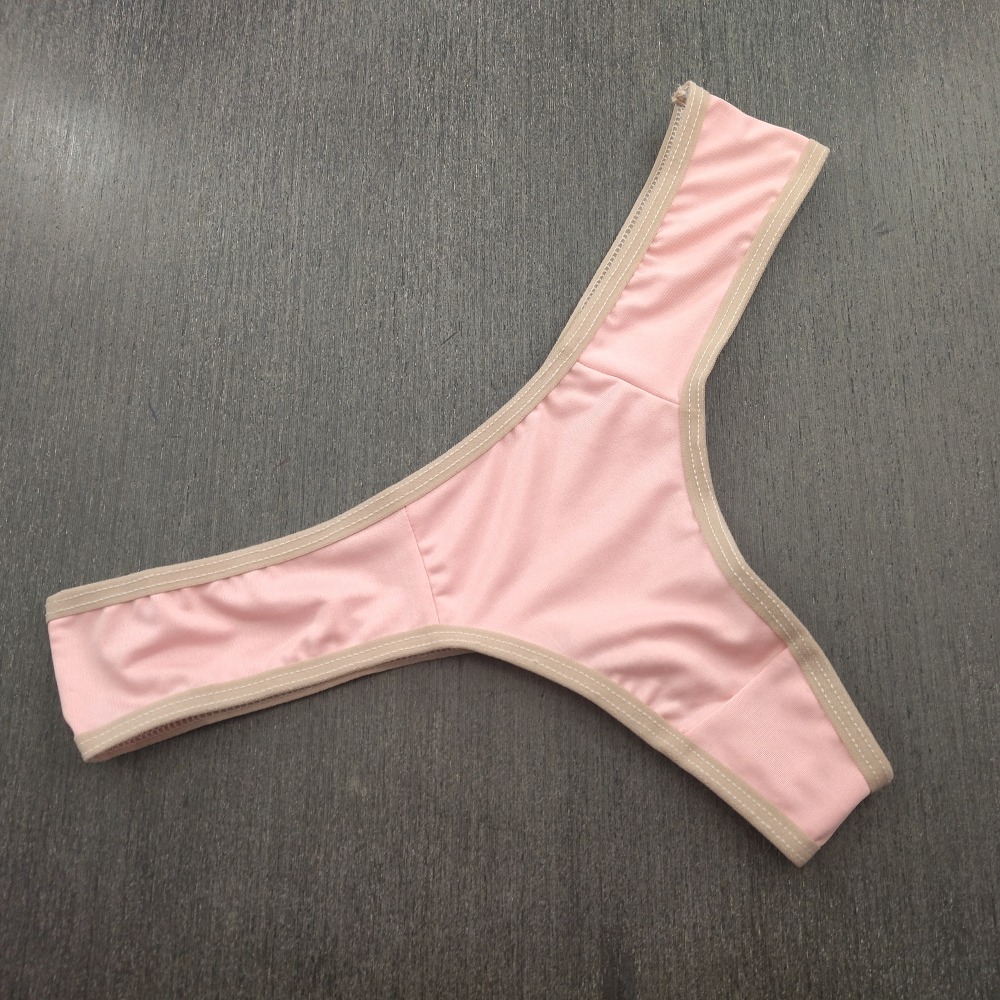 Tanga Bsica em Polister Vis Chocolate/ Romance