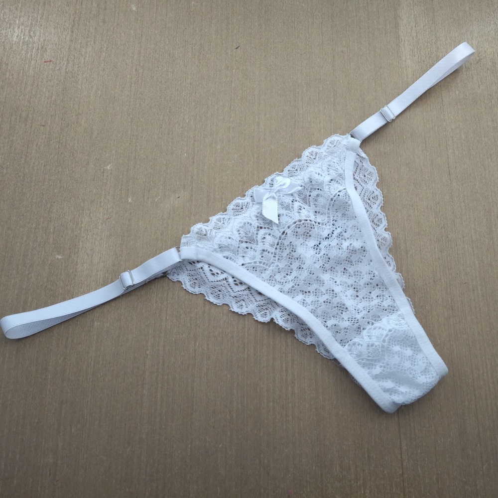 Tanga Renda Bicolor Branco