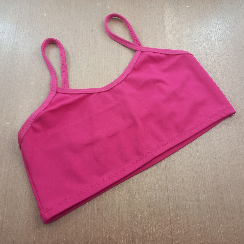 Top de Alcinha sem Bojo Rosa Pink