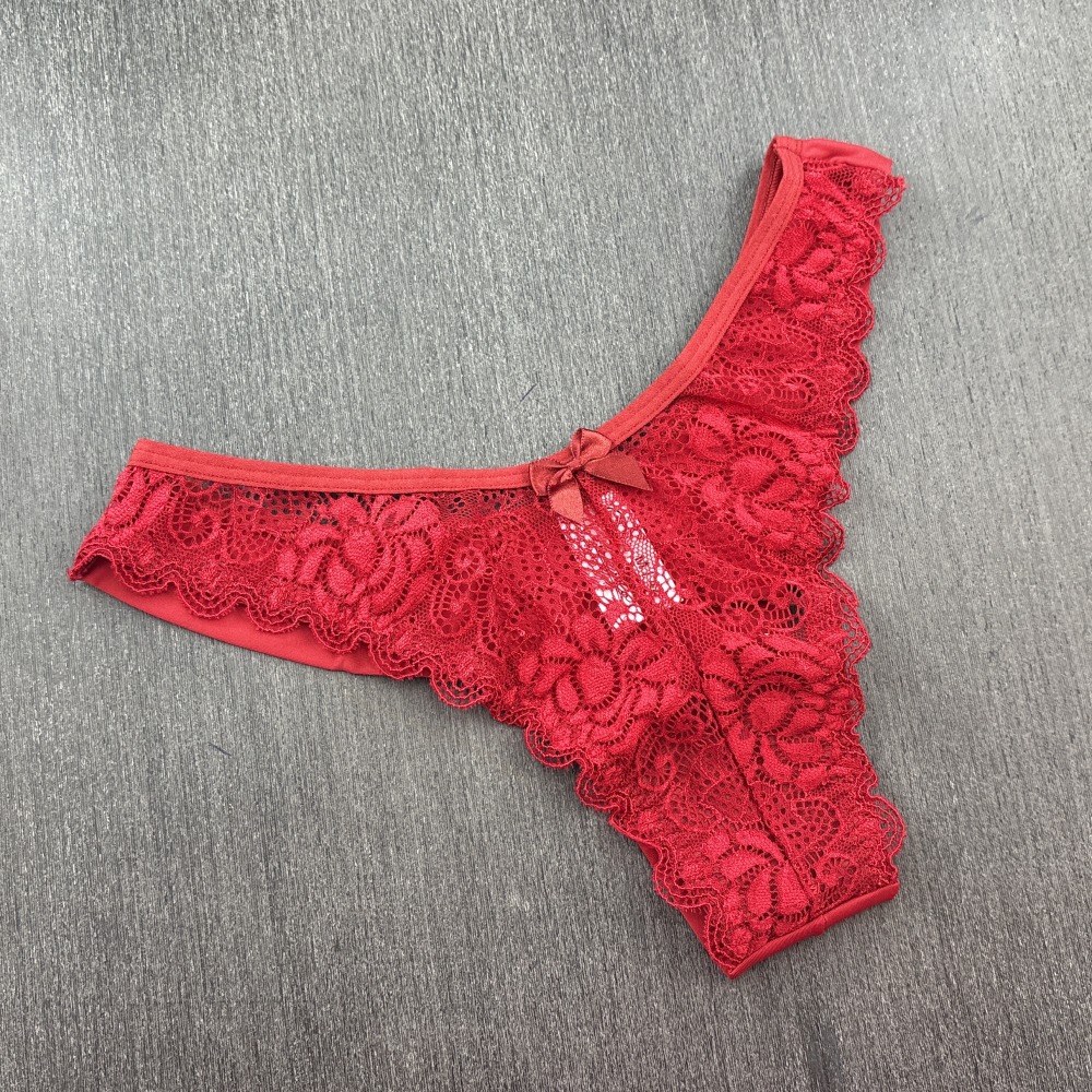 Calcinha Fio Duplo em Microfibra e Renda Rubi Calcinha Fio Duplo em Microfibra e Renda Rubi