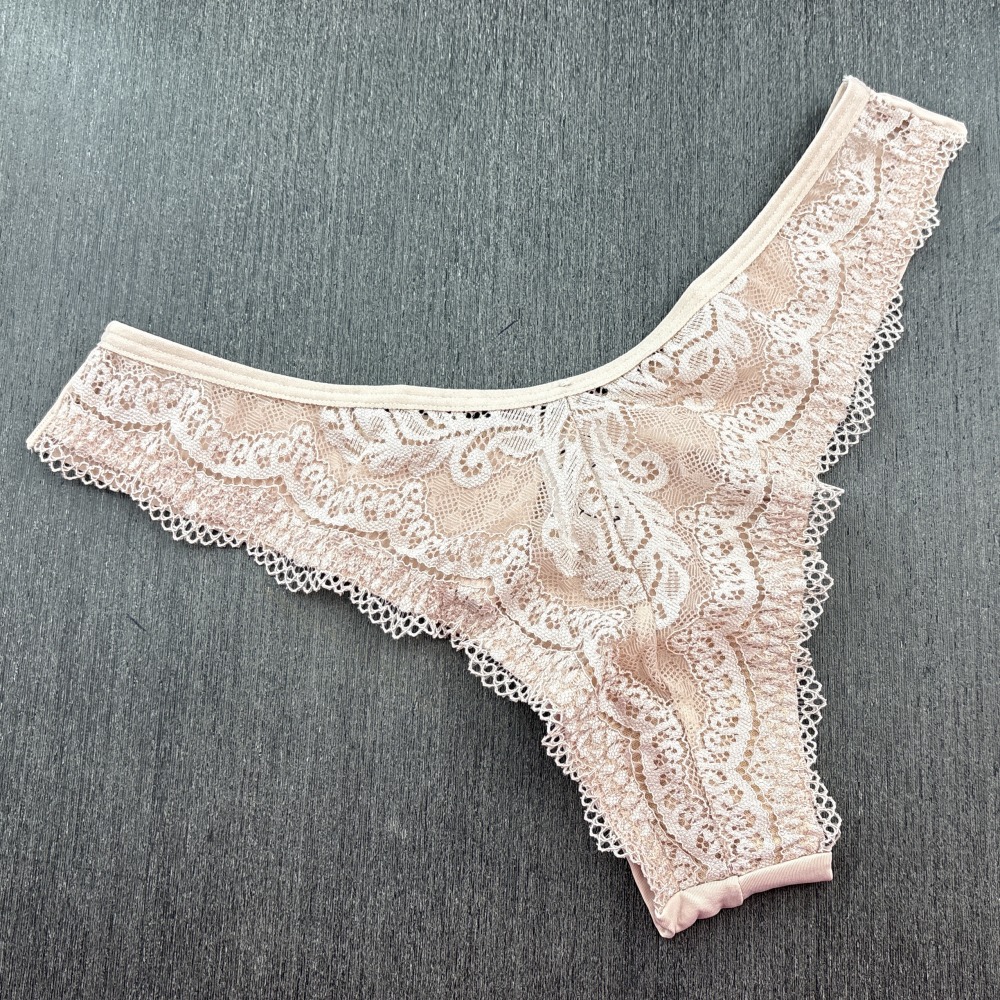 Calcinha Fio Duplo em Microfibra e Renda Canela Calcinha Fio Duplo em Microfibra e Renda Canela