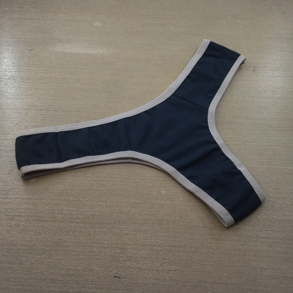 Tanga Fio Cotton Lisa Vi�s Chocolate/ Preto