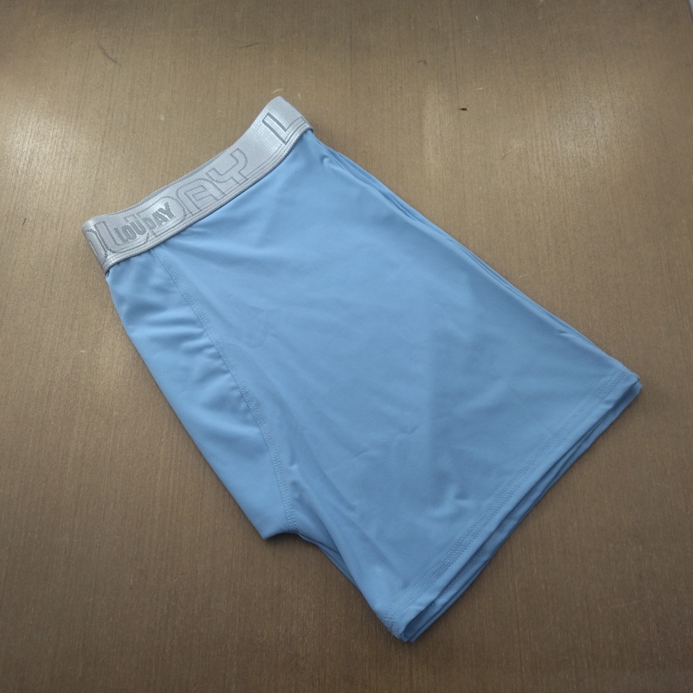 Cueca Boxer de Microfibra Comprida Azul Beb�