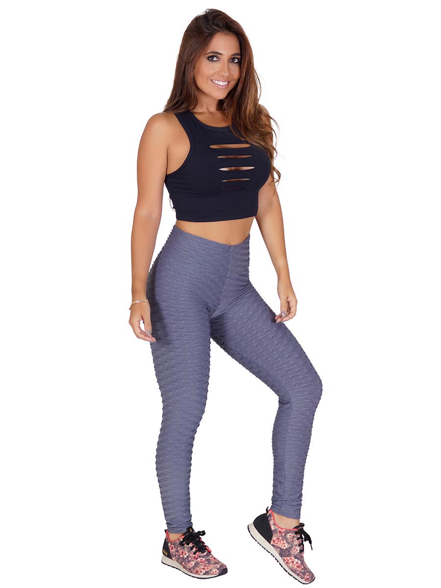 Cala Tecido Bolha Cinza