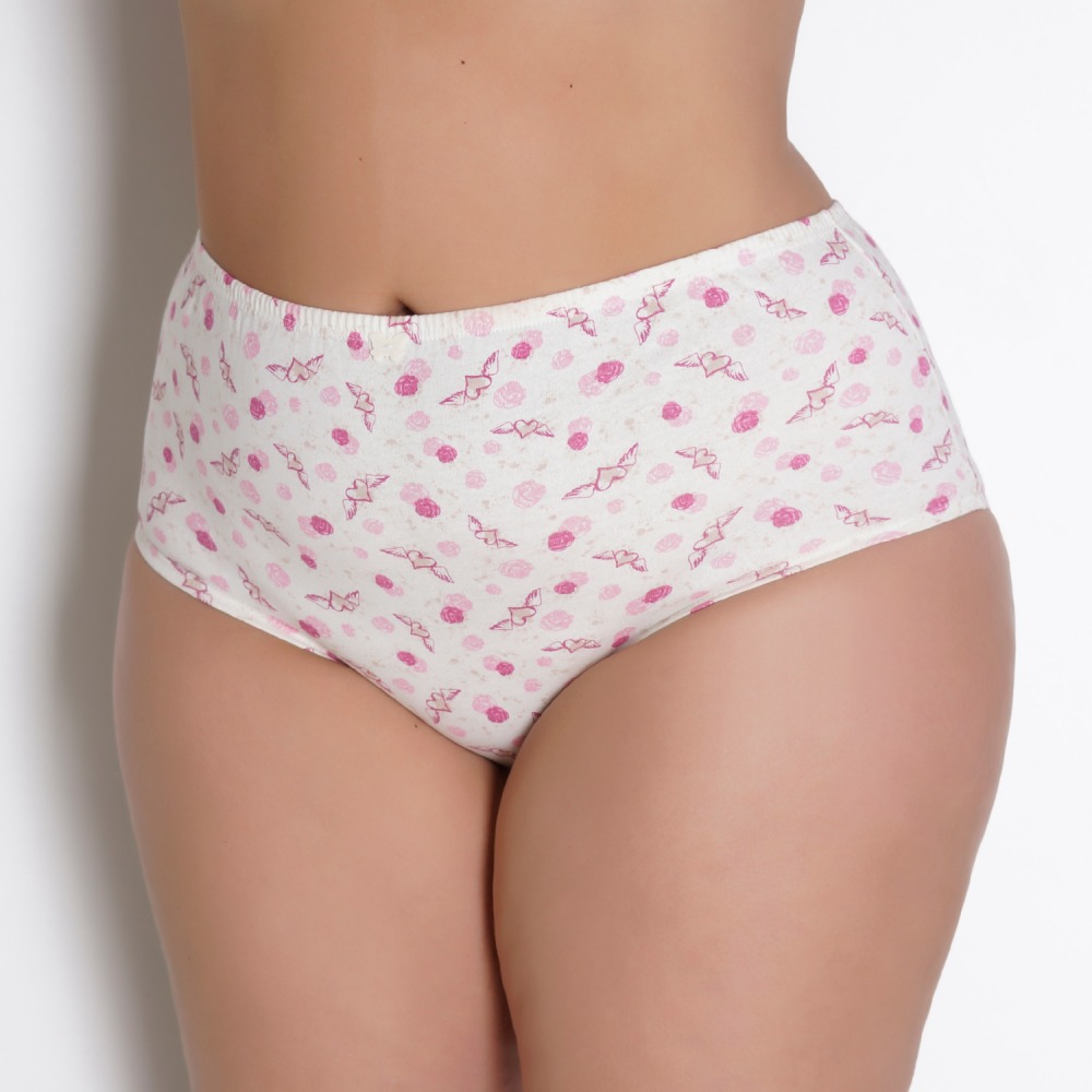 Calola de Algodo Plus Size Estampada