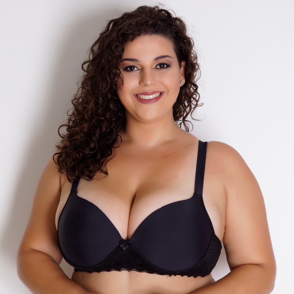 Suti Plus Size Liso em Poliamida com Renda Dayane
