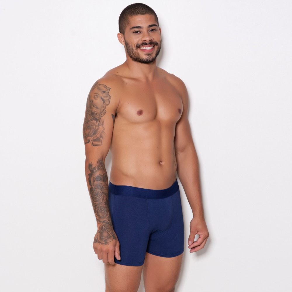 Cueca Boxer Adulto em Algodo Penteado (Cotton Penteado)