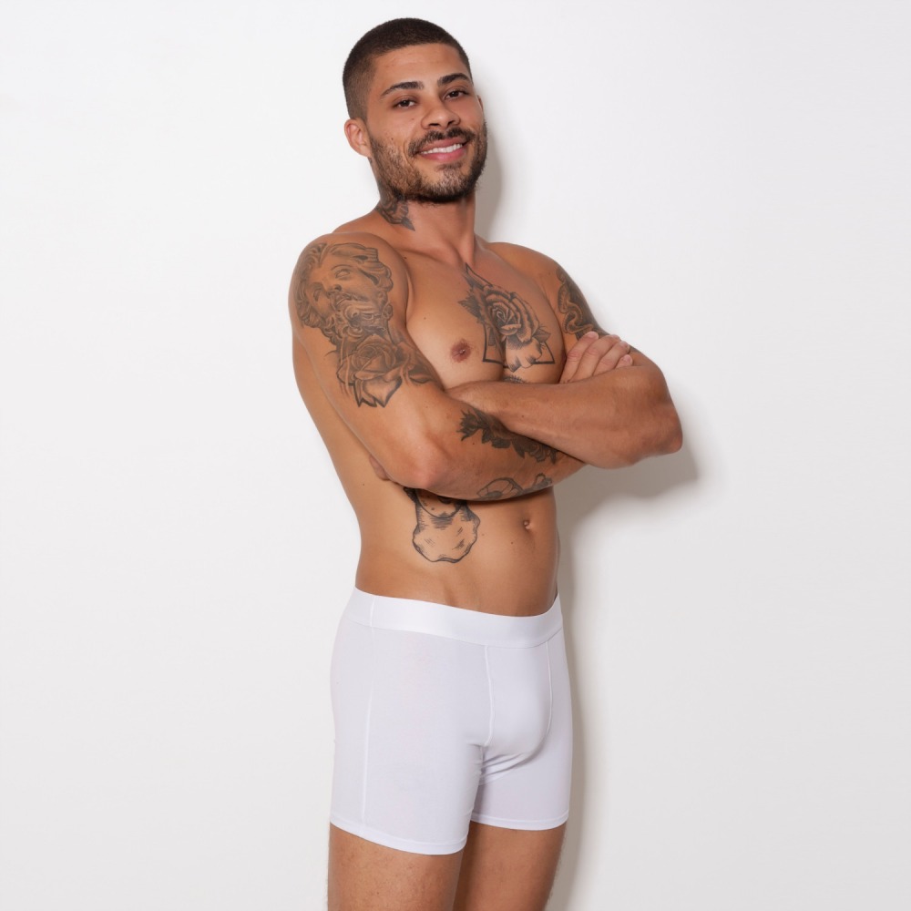 Cueca Boxer Adulto em Algodo Penteado (Cotton Penteado)