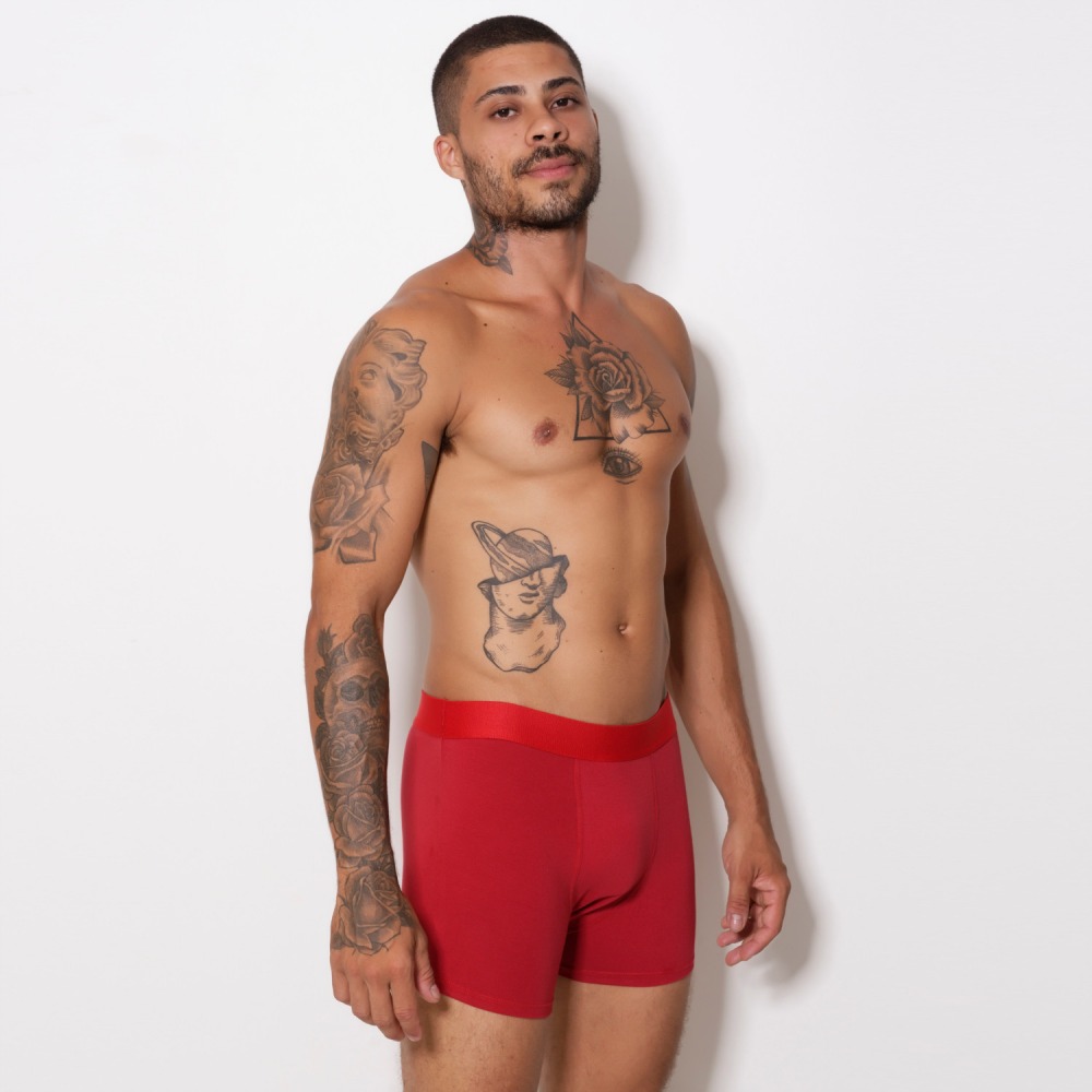 Cueca Boxer Adulto em Algodo Penteado (Cotton Penteado)