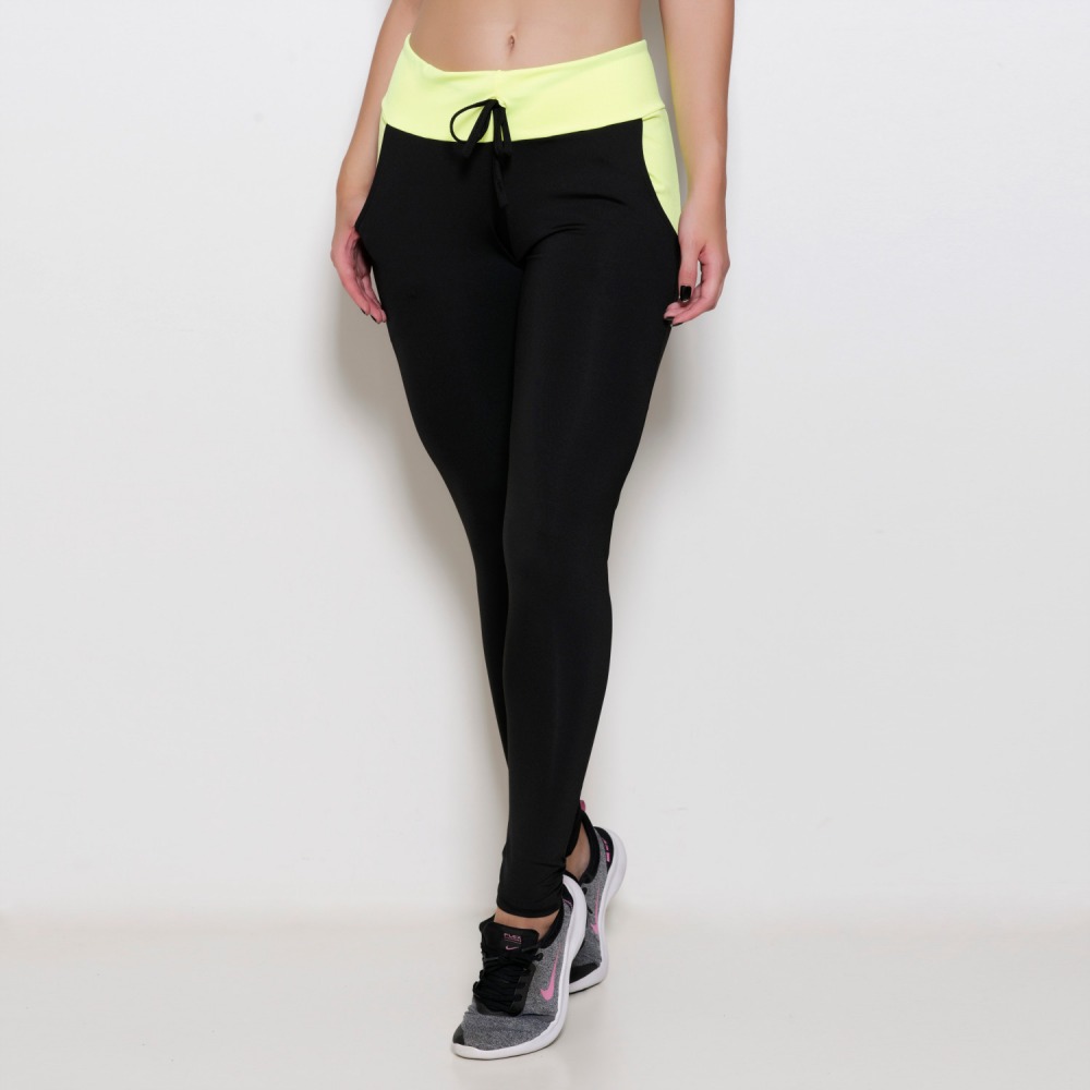 Dermawear Women's Activewear Workout Leggings With Pocket - Black