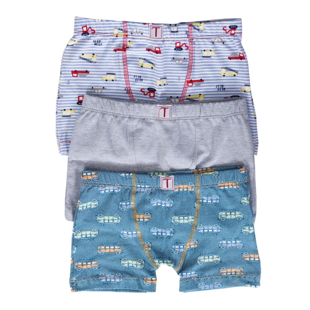 Kit Cueca Boxer Infantil 