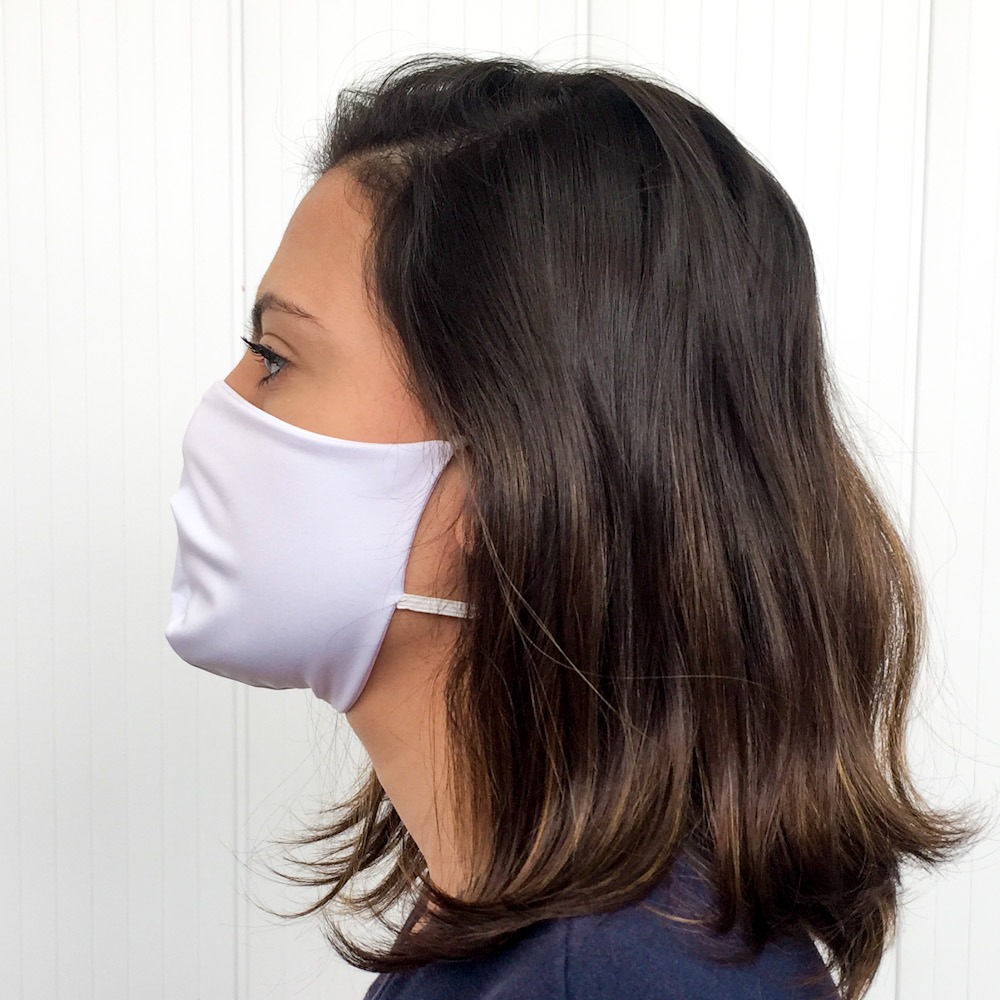 Kit com 5 Mscaras Camada Dupla Elstico Nuca