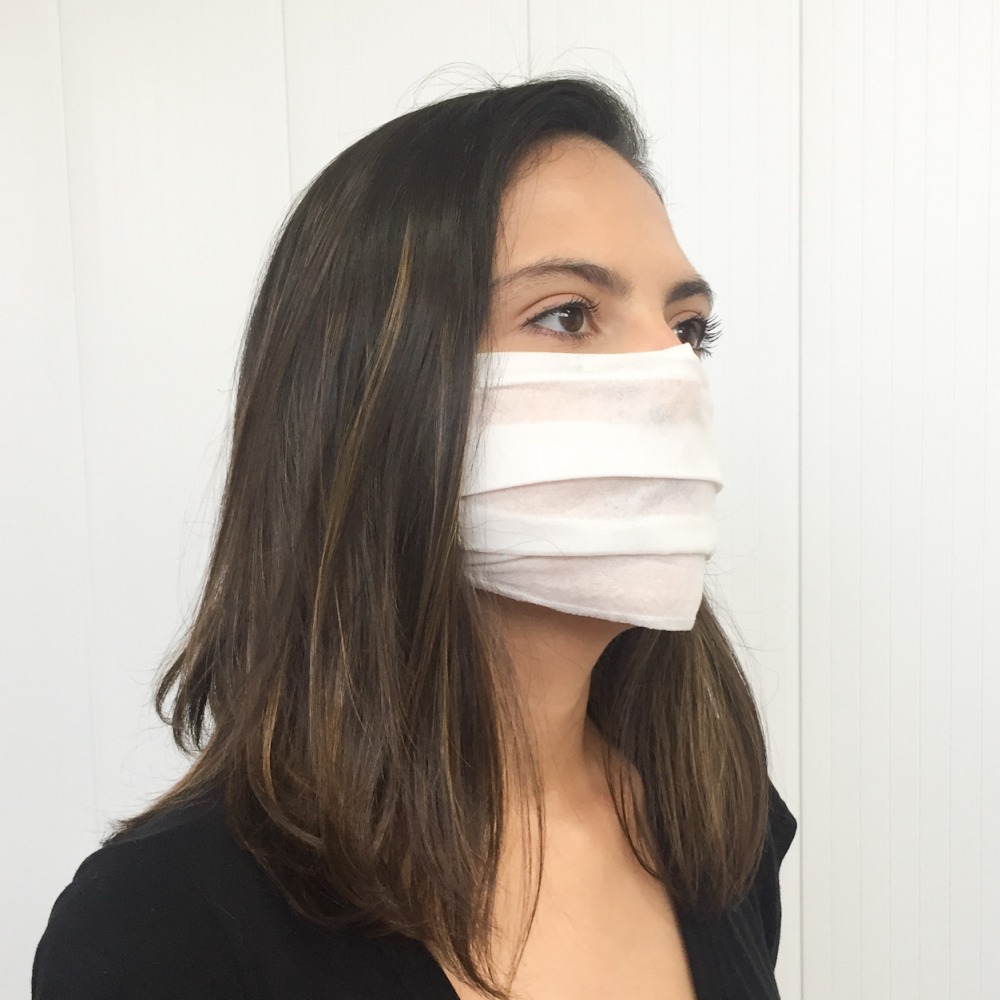 Kit com 50 Mscaras de TNT Dupla - Descartvel (2000)