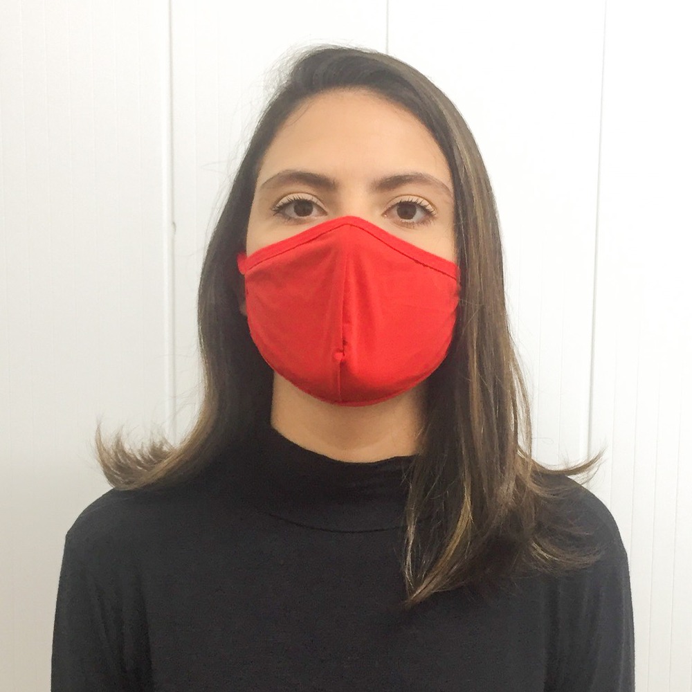 Kit com 4 Mscaras em Tecido De Microfibra com Camada Dupla