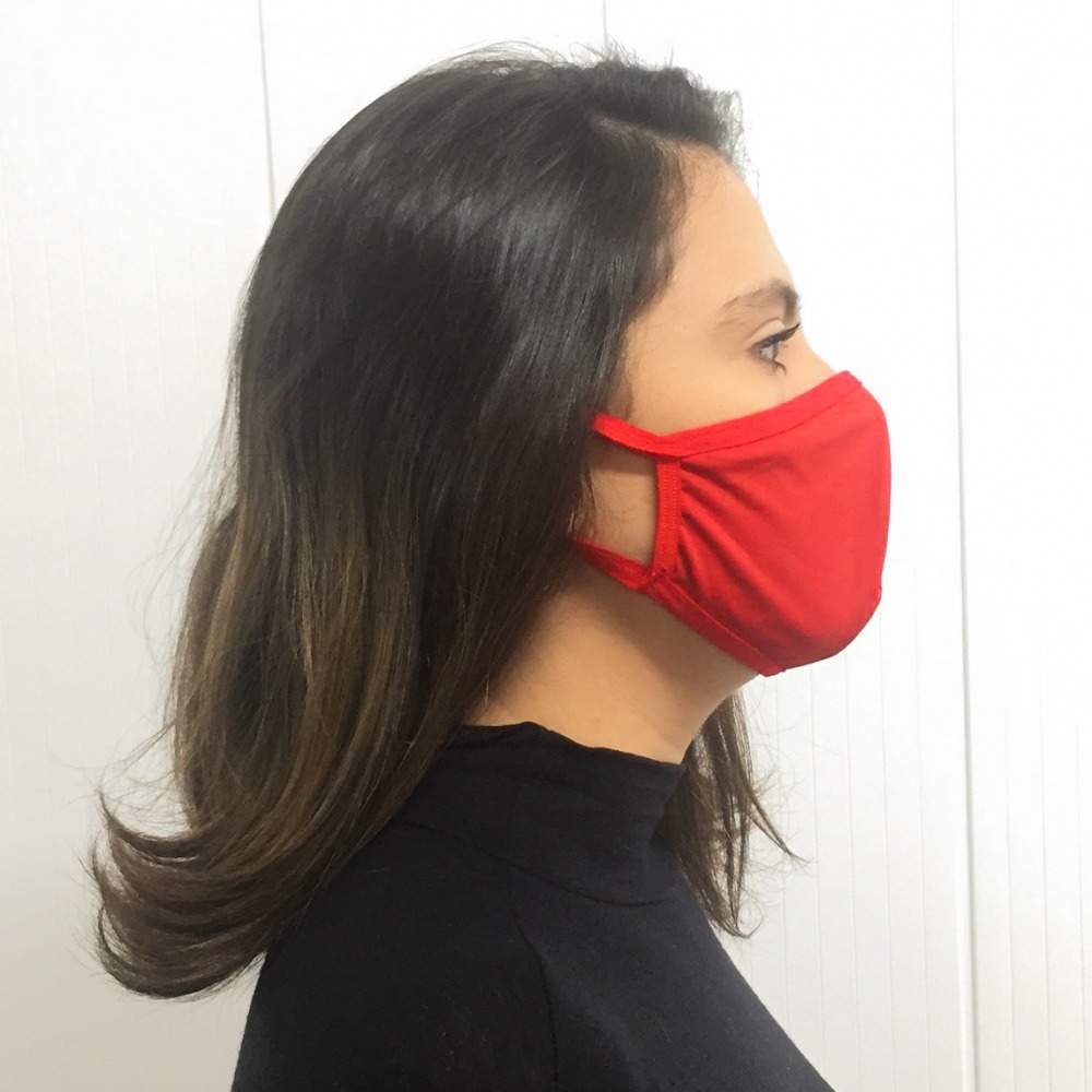 Kit com 4 Mscaras em Tecido De Microfibra com Camada Dupla