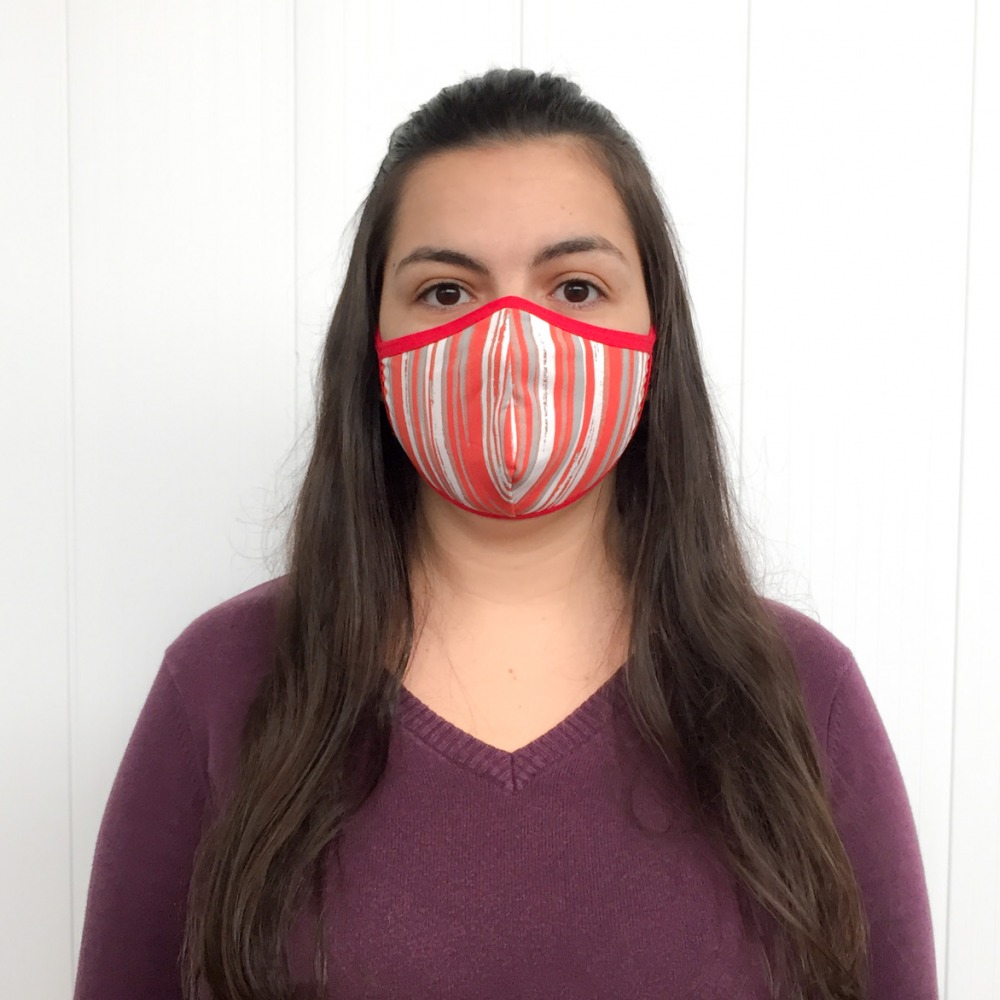 Kit com 2 Mscaras em Microfibra Estampada Camada Dupla 