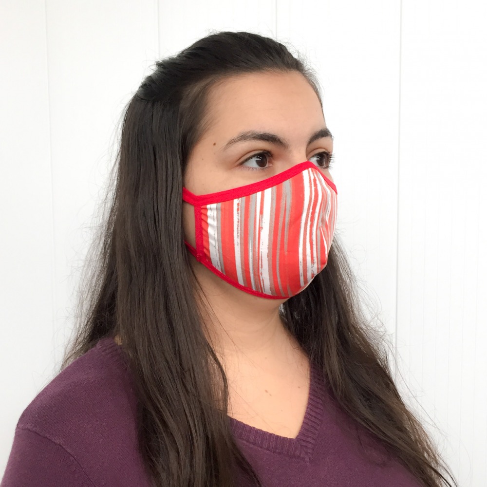 Kit com 2 Mscaras em Microfibra Estampada Camada Dupla 