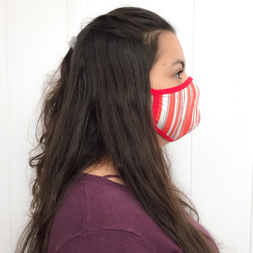 Kit com 2 Mscaras em Microfibra Estampada Camada Dupla 