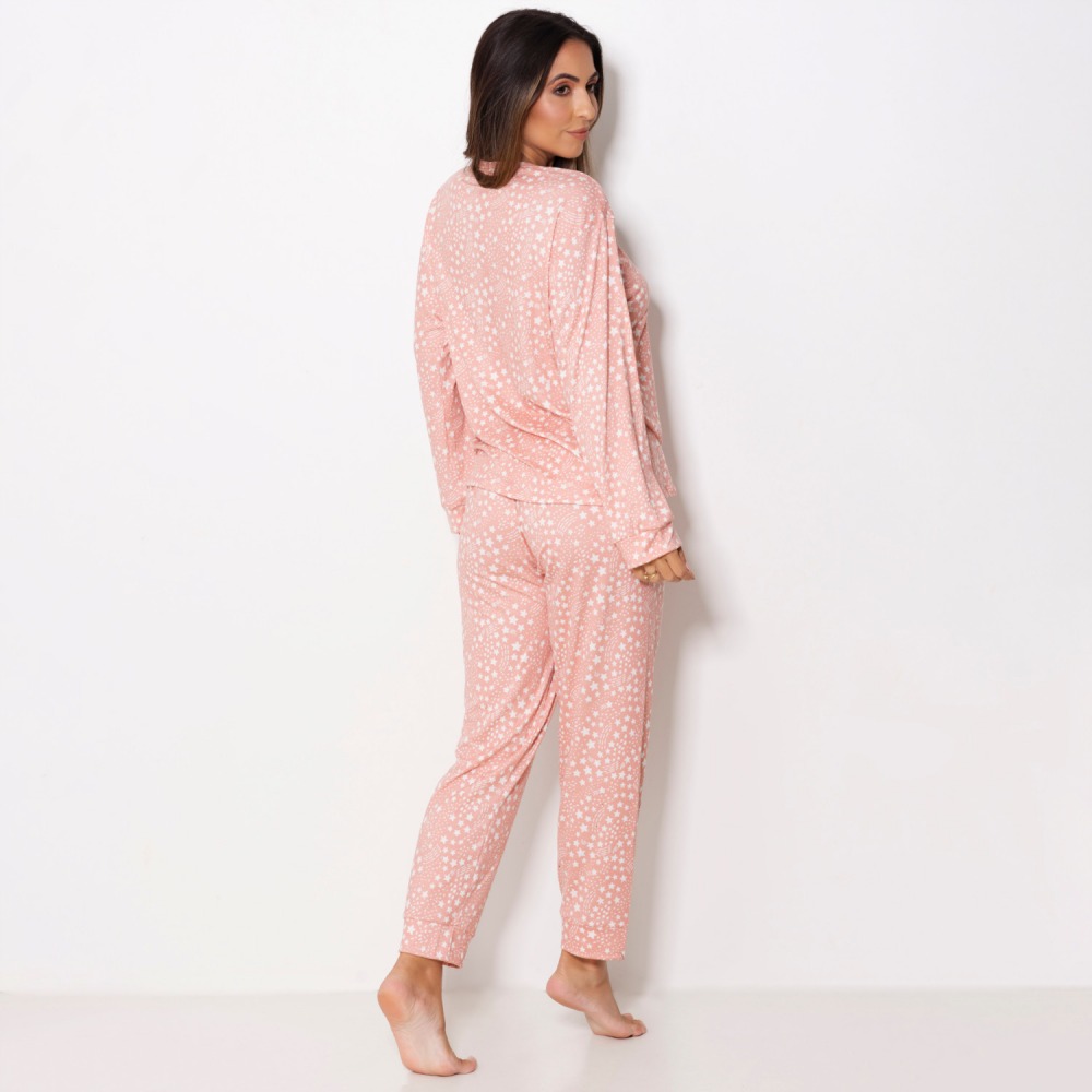 Pijama Suede Estampado