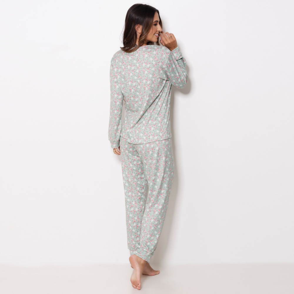 Pijama Suede Estampado