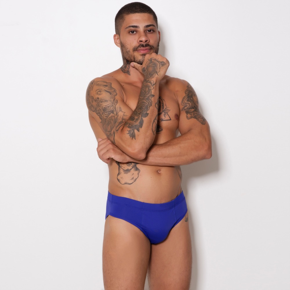 Cueca em Microfibra Elstico Embutido Largo