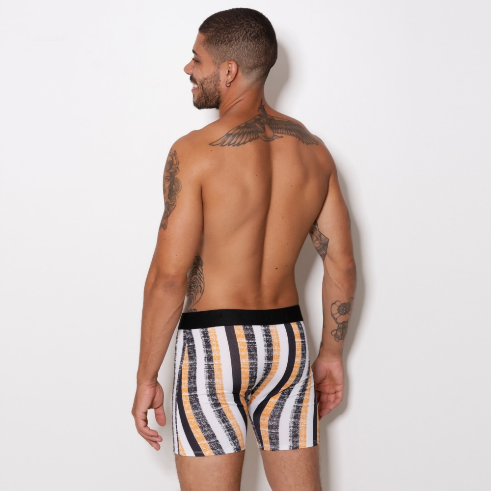 Cueca Boxer Estampada Comprida