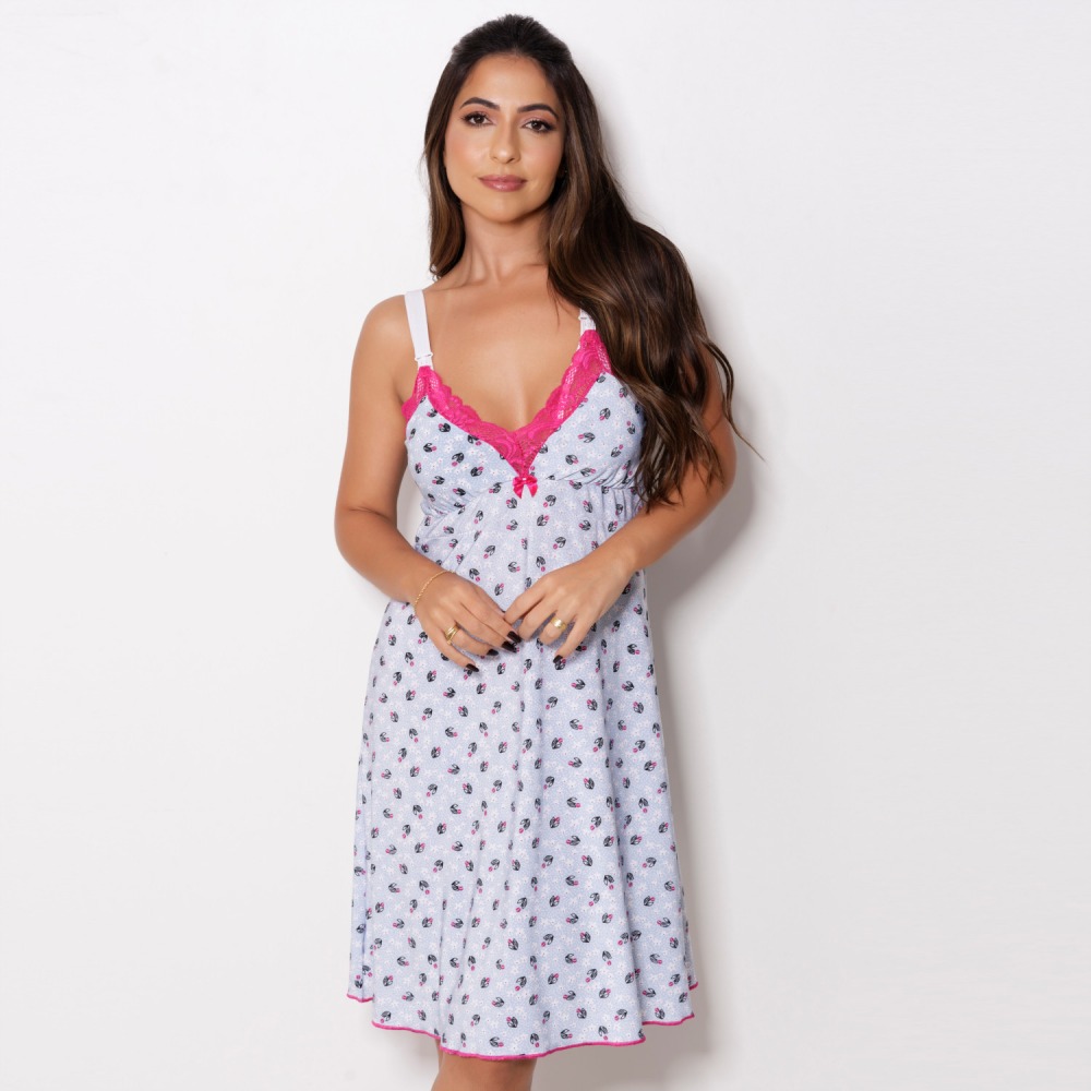 Camisola Amamentao Estampada 