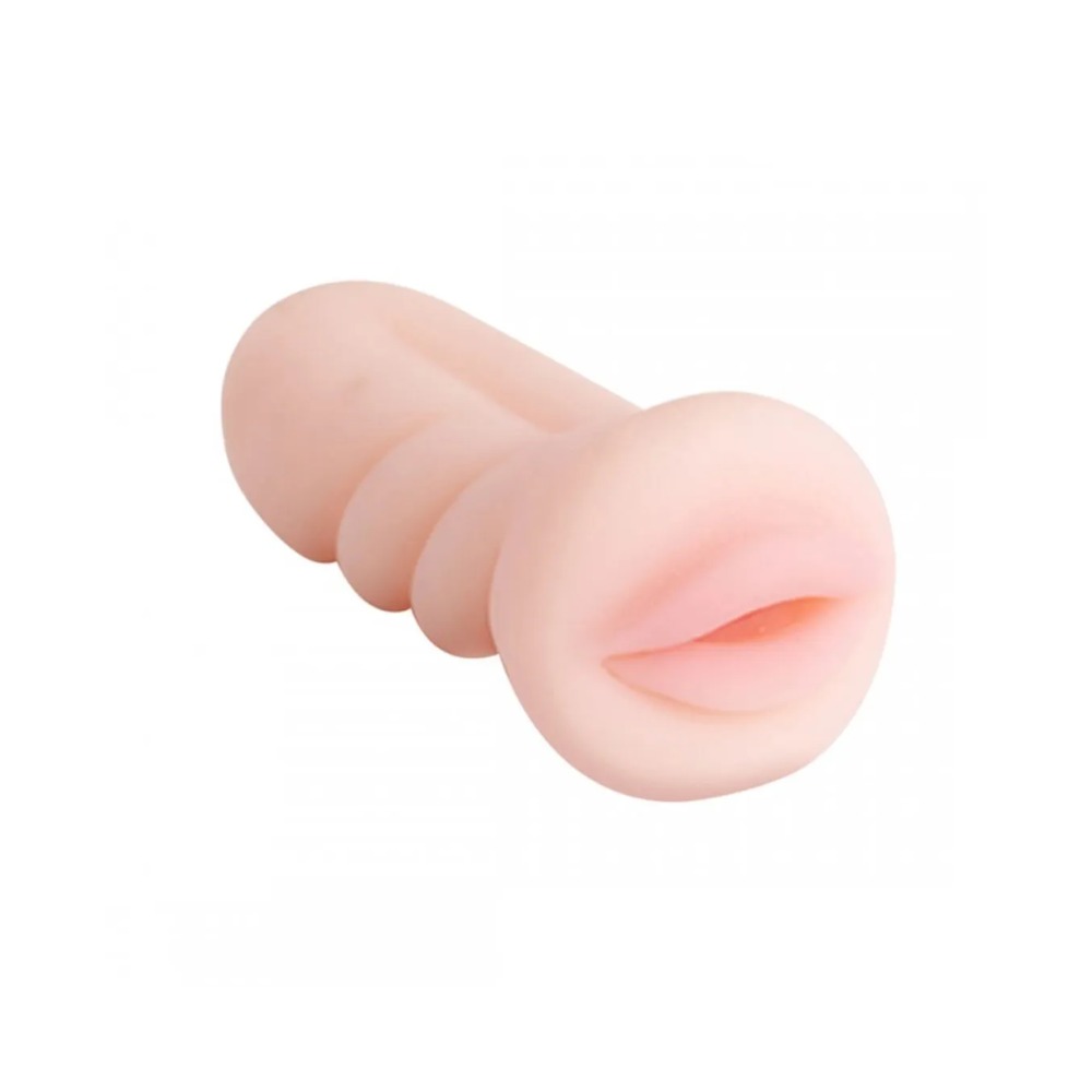 Masturbador Masculino com Formato de Boca em Cyberskin