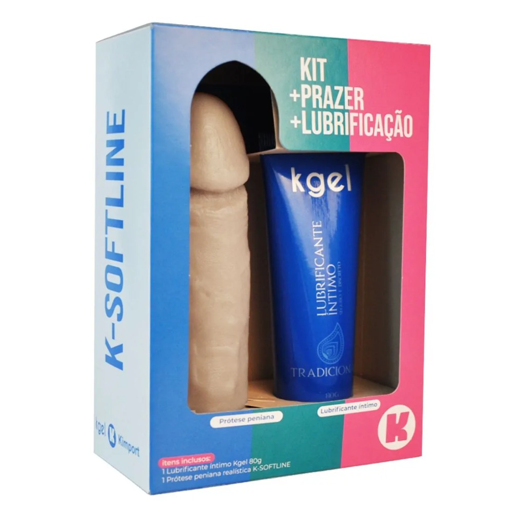 Kit Lubrificante ntimo Tradicional e Prtese Peniana da Kgel Softline
