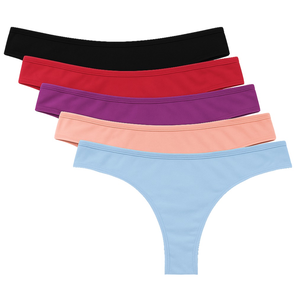 Kit Tanga Fio Duplo 5 Unidades