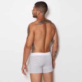 Cueca Boxer Adulto Risca de Giz em Algodo Penteado (Cotton Penteado Risca de Giz)