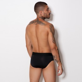 Cueca Slip Romantic Liso Elstico Bordado