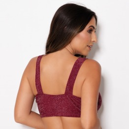 Cropped Brilho com Forro