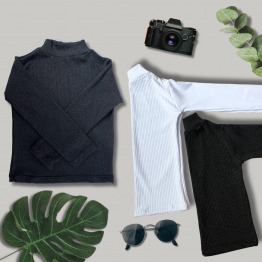 Blusa Infantil de Gola Feminina