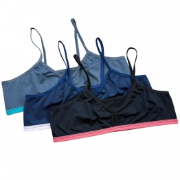 Kit 3 Top Juvenil sem Bojo