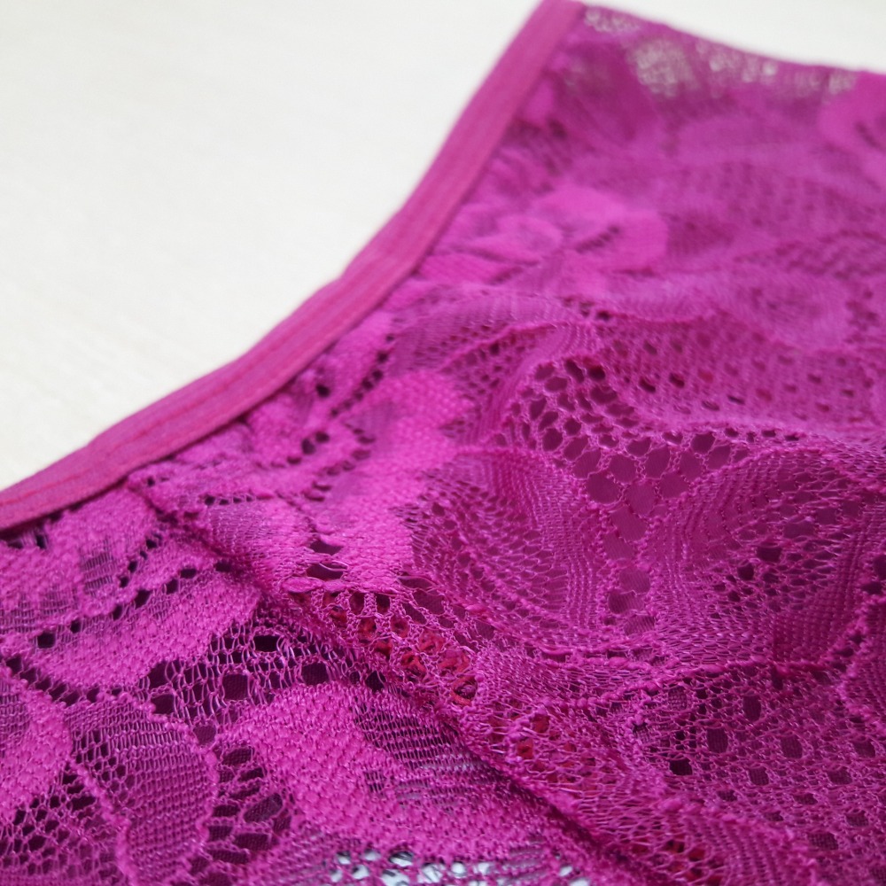 Calcinha em Microfibra com a Parte Posterior em Renda