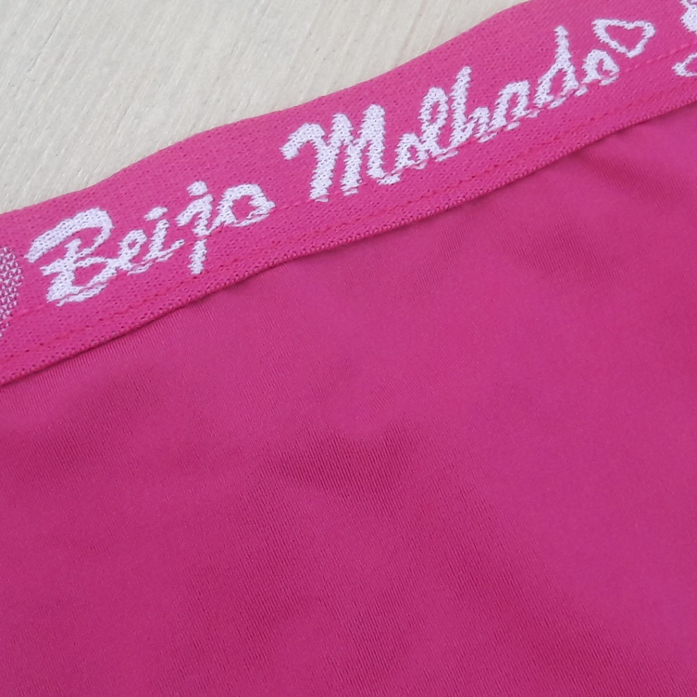 Calcinha Elstico Exposto e Renda 