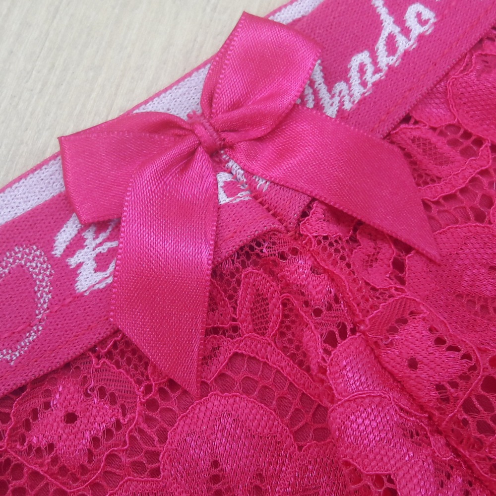 Calcinha Elstico Exposto e Renda 