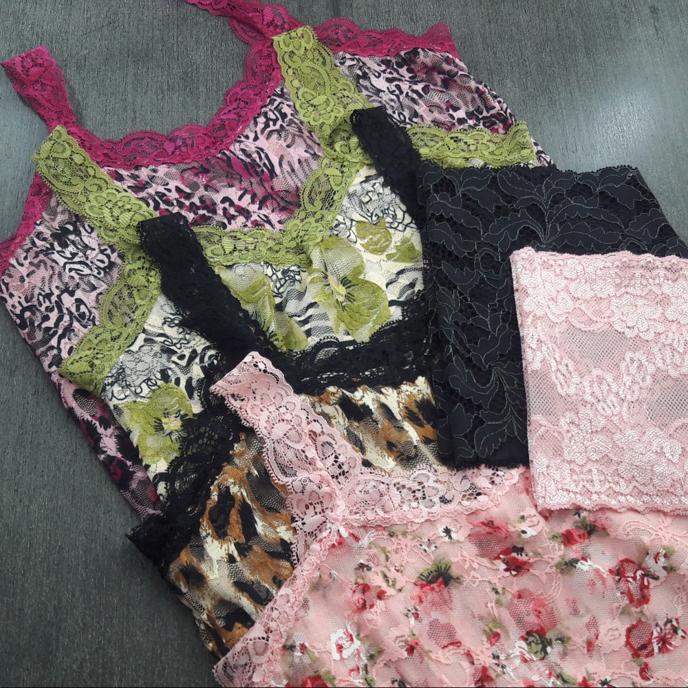 Camisete Com Caleon Em Renda 