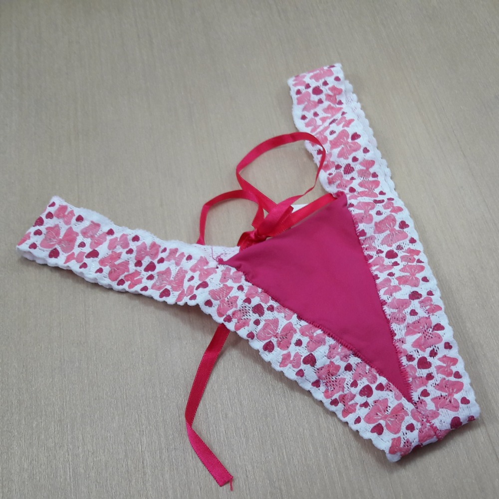 Tanga Fio Renda Estampada 