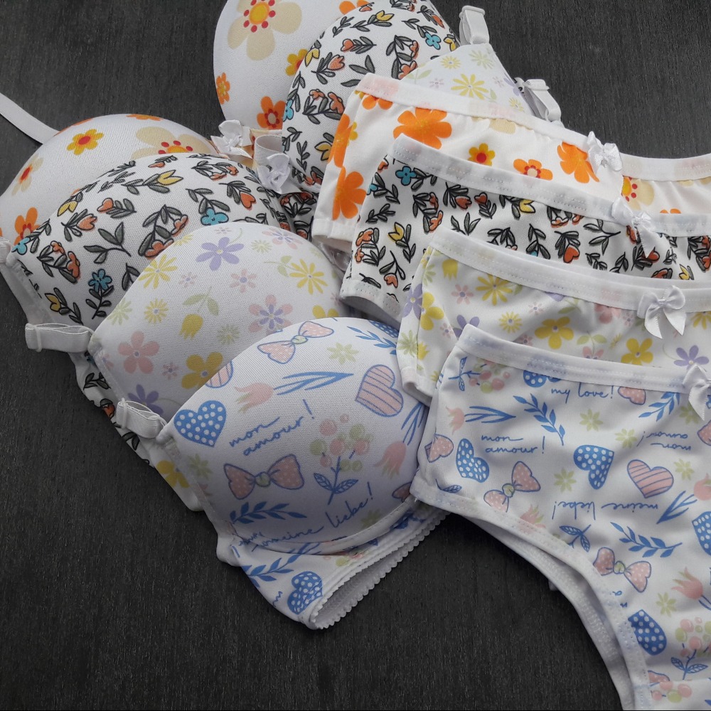 Conjunto Micro Estampada Calcinha Tradicional 