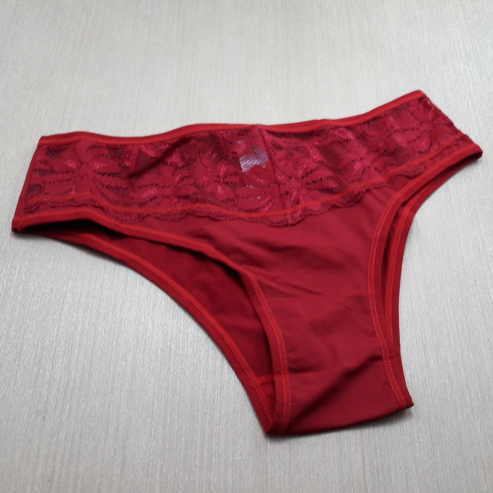 Calcinha Biquni Microfibra e Renda