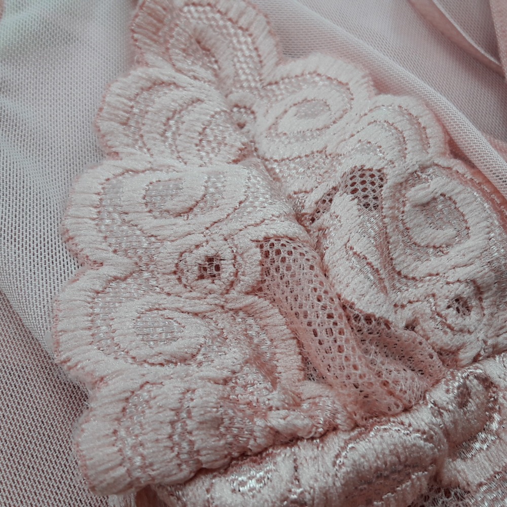 Camisola Longa Em Tule Noiva