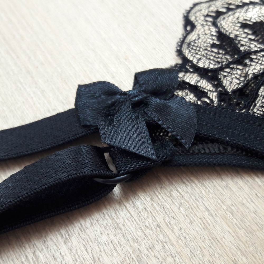 Conjunto Sexy Cinta Liga Dourado 