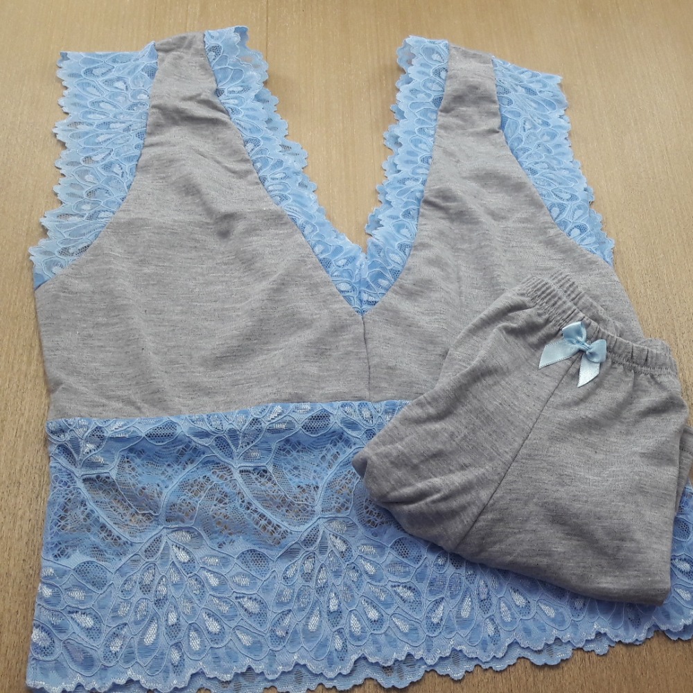 Baby Doll Mescla Rendas Coloridas 