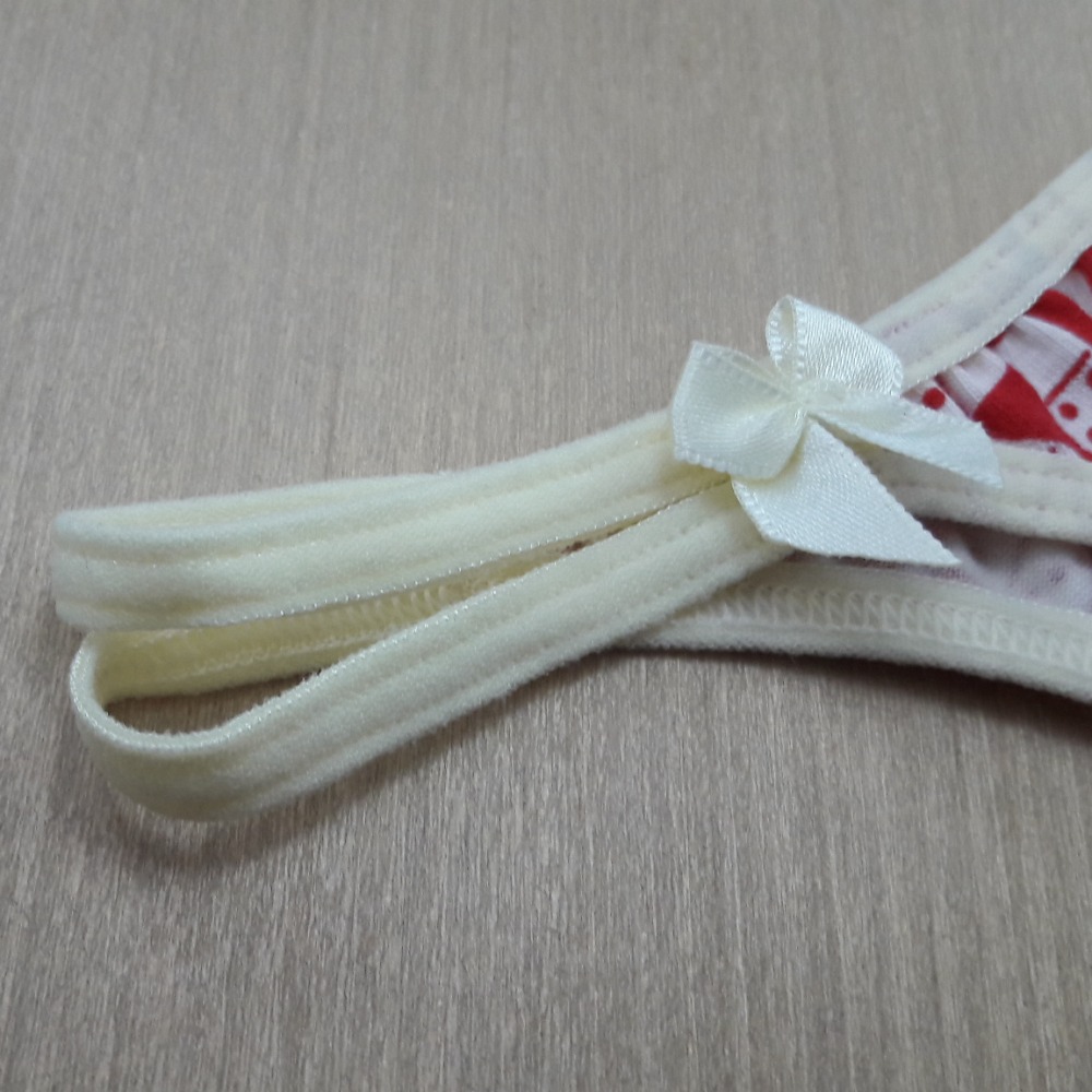 Tanga Estampada com Tirinhas Laterais 